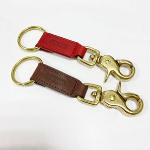 YA1 COACH コーチ レザー キーリング 2点セット キーホルダー アクセサリーの画像1