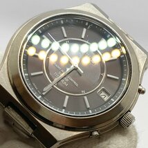 TO1 セイコー SEIKO 7B22-0AF チタニウム ブラック文字盤 デイト ソーラー腕時計_画像7