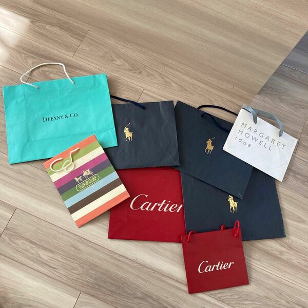 紙袋 ショップ袋 手提げ袋 ショップバッグ ブランド袋　カルティエ　Cartier ティファニー　coach Ralph 