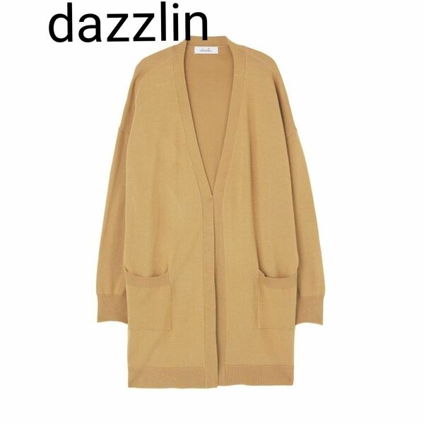 ★値下げ★【美品】dazzlin (ダズリン)ベーシックミドルカーディガン（ベージュ）