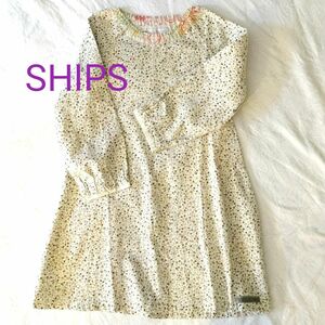 【美品】SHIPS シップス 小花柄ワンピース 110