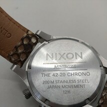 y020605t NIXON ニクソン MINIMIZE クオーツ メンズ腕時計200M クロノグラフ THE 42-20 CHRONO_画像4