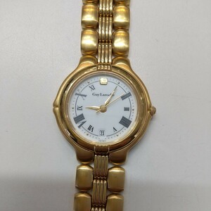 y020608t Guy Laroche ギ・ラロッシュ 腕時計 クォーツ ゴールド ホワイト文字盤 レディース腕時計