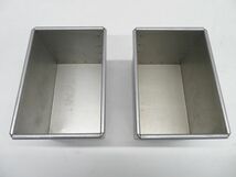 G201◆製パン用品◆食パン型1.5斤用(蓋付)2個セット 18×12×12cm 栃木 宇都宮 中古 業務用 厨房機器_画像2