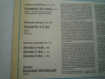 SI10 独DECCA盤LP ピアノ・ソナタ ベートーヴェン/32番、ガルッピ/5番、スカルッティ/3曲 ミケランジェリ_画像2