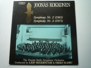 SI54 スウェーデンBIS盤LP コッコネン/交響曲2、4番 セーゲルスタム、カム/フィンランド放送SO
