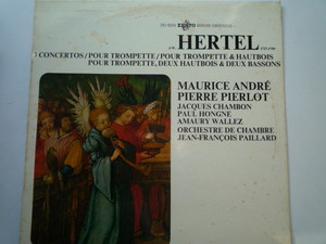 SJ35 仏ERATO盤LP ヘルテル/トランペットを伴う協奏曲3曲 アンドレ、ピエルロ、シャンボン/パイヤール