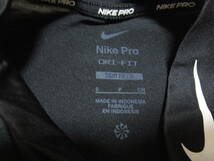 超特価!吸汗速乾!美品即決!NIKE PRO ナイキ プロ DRI-FIT メンズ 長袖 ハイネック インナー コンプレッション シャツ ブラック size S_画像6