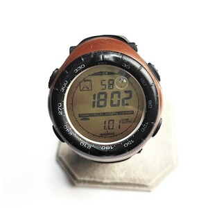 稼働品 SUUNTO VECTOR メンズ腕時計 デジタル スント 土色 茶色 動作品 a741