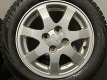 【BS BLIZZAK VRX 155/65R14】スタッドレス【ダイハツ 純正ホイール 14インチ 4.5J4HPCD100+45】19年製 バリ溝 タント ムーヴ等　(MTD521)_画像3