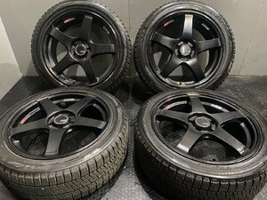 【BS BLIZZAK VRX2 215/45R17】スタッドレス【SSR GTX01 17インチ 7J5HPCD100+50】ブラック プリウス カローラツーリング等　(VTH873)