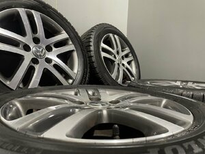 【DUNLOP WINTER MAXX WM02 205/55R16】スタッドレス【VW ゴルフ6 純正ホイール 16インチ 6.5J5HPCD112+50】バリ溝　(MTJ491)