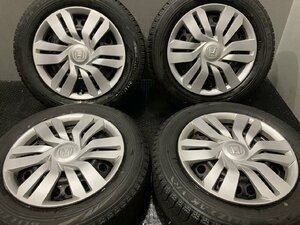 【BS BLIZZAK VRX 185/60R15】スタッドレス【HONDA フィット 純正ホイール 15インチ 6J4HPCD100+50】　(TF341)