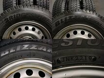 【BS BLIZZAK VL1 165R14LT 6PR】スタッドレス【日産 純正ホイール 14インチ 5J4HPCD100】19年製 バリ溝 ADバン等　(TH052)_画像10