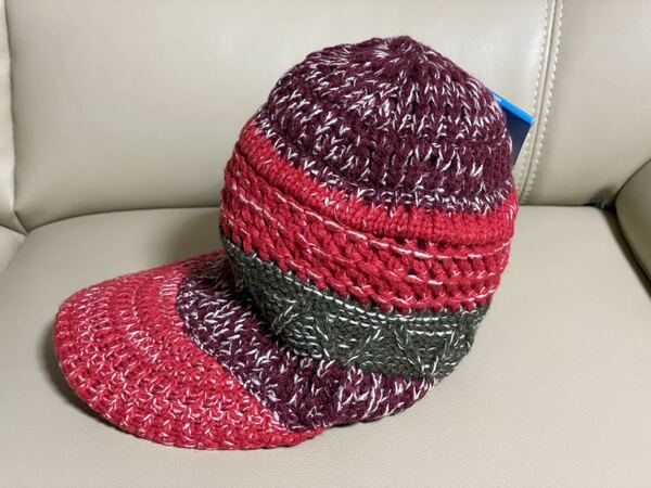 コロンビア/Columbia Rossie Hill Knit Cap Garnet ツバ付きニットキャップ ニット帽