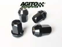 【16本】AGITO レーシングナット L30 17HEX M12xP1.5 クロモリ製 全長30mm 60°テーパー座 貫通ショートタイプ/トヨタ マツダ ホンダ_画像2