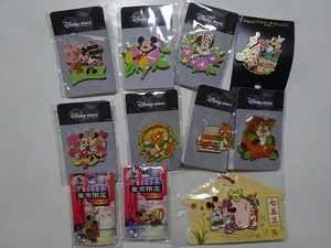 ディズニーコレクション☆ディズニーリゾート限定ミッキーミニーピンバッチ11種