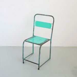フランス アンティーク ガーデンメタルチェア / スタッキング 椅子 シャビーシック ディスプレイ小物 ショップ什器 #502-73-441