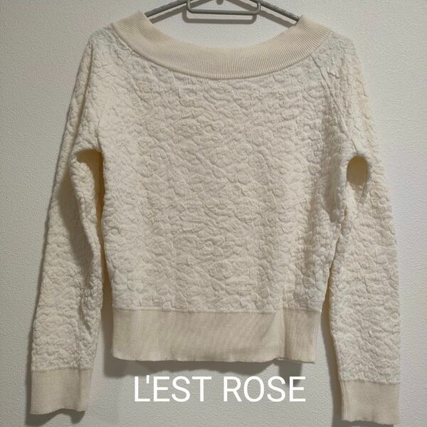 ニット 長袖　L'EST ROSE　M