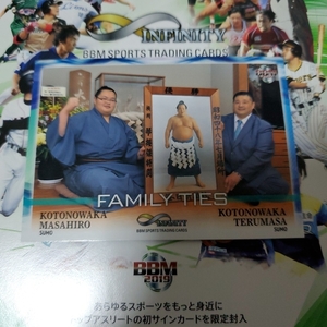 【琴ノ若傑將&琴ノ若傑太&琴ノ若晴將 #93 FAMILY TIES】即決 BBM infinity 2019 /インフィニティ スポーツトレーディングカード　在庫8