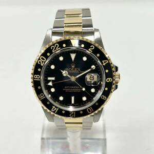 ROLEX 16713 GMT-Master II Two-Tone Automatic 40ｍｍ Black SS/YG ロレックス GMTマスター2 X番 コンビ 黒文字盤 オートマチック