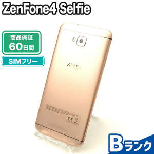 SIMフリー ZD553KL ZenFone4 Selfie サンライトゴールド 本体のみ Bランク