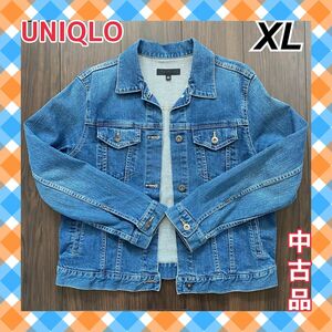 【大きいサイズ】☆UNIQLO☆レディースXLサイズ☆デニムジャケット☆中古品