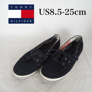 MK4452*TOMMY HILFIGER*トミーヒルフィガー*レディーススニーカー*US8.5-25cm*黒の画像1