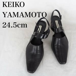 MK4473*KEIKO YAMAMOTO*クエスト神戸*レディースパンプス*24.5cm*黒