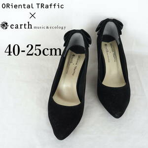 MK4621*ORiental TRaffic earth music&ecology*レディースパンプス*40-25cm*黒