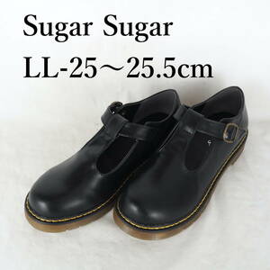 MK4639*Sugar Sugar*シュガーシュガー*レディースシューズ*LL-25〜25.5cm*黒