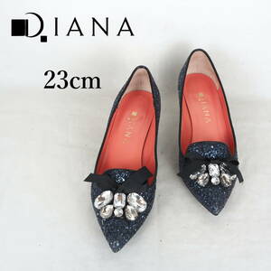 MK4732*DIANA*ダイアナ*レディースパンプス*23cm*ネイビー