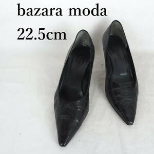 MK4800*bazara moda*バザラモーダ*レディースパンプス*22.5cm*黒