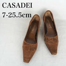 MK4778*CASADEI*カサディ*レディースパンプス*7-25.5cm*茶系_画像1