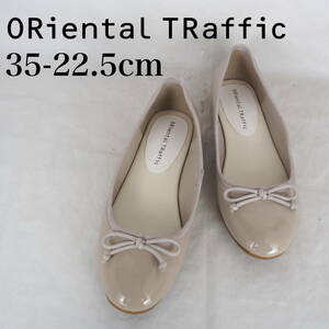 MK4806*ORiental TRaffic*olientaru traffic * lady's ballet shoes *35-22.5cm* enamel gray ju