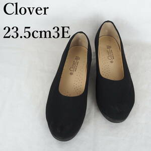 MK4819*Clover*クローバー*レディースバレエシューズ*23.5cm3E*黒