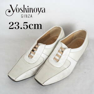 MK4841*GINZA yoshinoya* Ginza yo shino ya* lady's shoes *23.5cm* white 