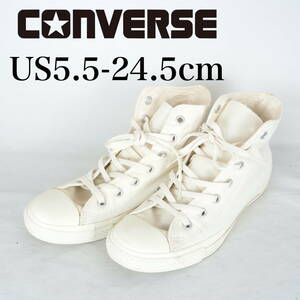 MK4939*CONVERSE*コンバース*レディースハイカットスニーカー*US5.5-24.5cm*白