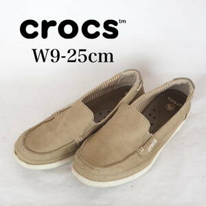 MK4942*crocs*クロックス*レディーススリッポン*W9-25cm*ベージュ