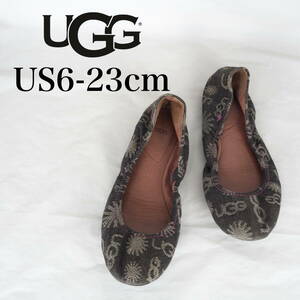 MK5023*UGG*アグ*レディースバレエシューズ*US6-23cm*デニムブラック