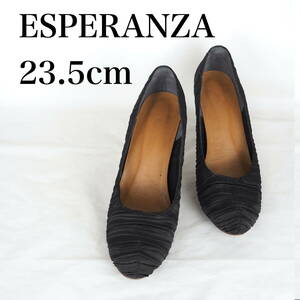 MK5027*ESPERANZA*エスペランサ*レディースパンプス*23.5cm*黒