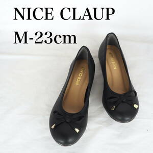 MK5039*NICE CLAUP*ナイスクラップ*レディースバレエシューズ*M-23cm*黒