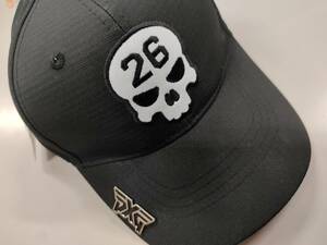 PXG スカル ゴルフキャップ 帽子 マグネットマーカー ブラック