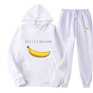 DOLCE&BANANA Dolce and banana hood Parker sweat top and bottom white M