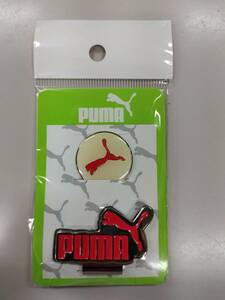 新品未使用 PUMA プーマ ゴルフマーカー レッド