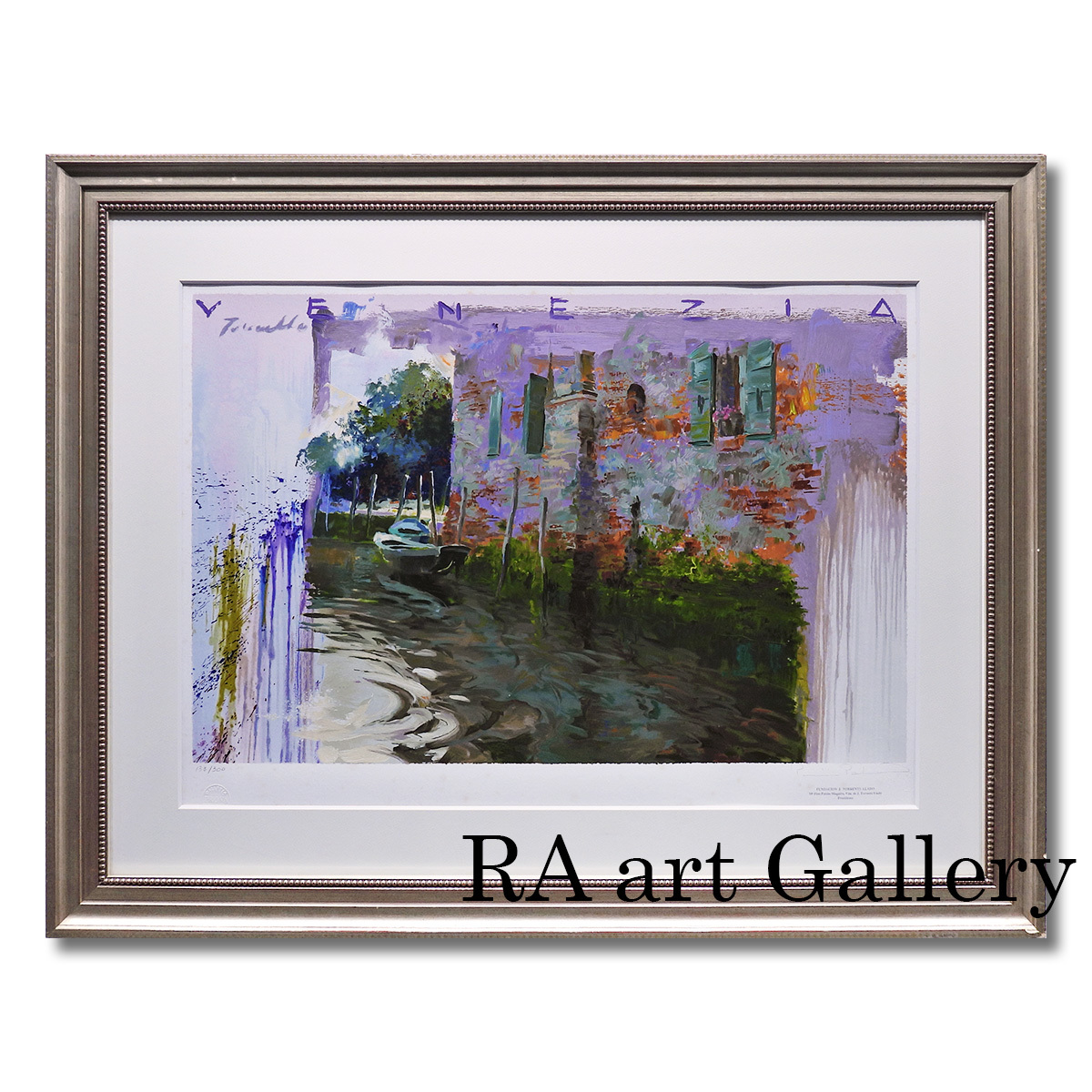 Trenz Llad Torcello Landscape painting Venice Italy Last impressionist of the 20th century Canal Boat Framed Print Painting Guaranteed authentic Price negotiable, Artwork, Prints, Silkscreen