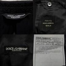 極美品 M ドルチェアンドガッバーナ 3P スーツ セットアップ 黒 花柄 DOLCE & GABBANA スリーピース 総柄 46 ブラック ドルガバ イタリア製_画像9