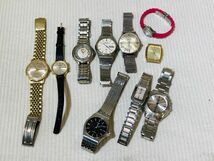 kmc12▼腕時計 10点おまとめ/レディース メンズウォッチ SEIKO.フォリフォリ 未稼働 ジャンク時計▼_画像1