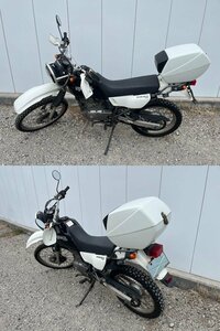 中古 警察車両 希少 SUZUKI SH42A ジェベル200 DJEBEL200 エンジン始動OK 構内走行OK 現状渡し 陸送手配出来ません 書類あり