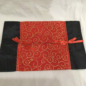  tissue cover cloth case red gold embroidery approximately 37×24. Asian taste Thai sending 120